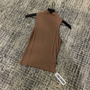 Joah Brown Mock Neck Tank